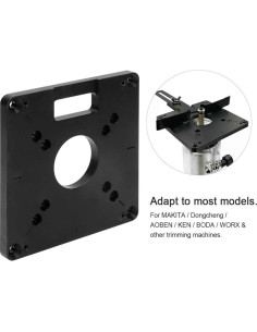 Placa de Inserción de Router Oumefar 6 Piezas Aluminio 6061 2