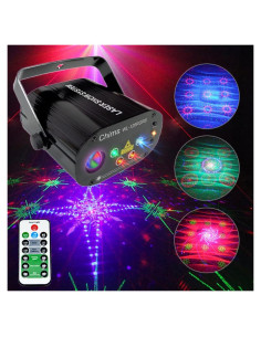 Luces de Fiesta LED Chims WL128RGRB RGB 128 Patrones Portátil