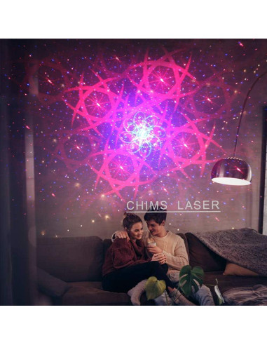 Luces de Fiesta LED Chims WL128RGRB RGB 128 Patrones Portátil