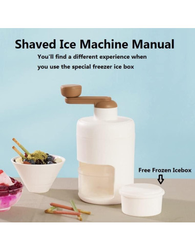 Máquina de Hielo Raspado Shoxil Manual con Moldes de Hielo