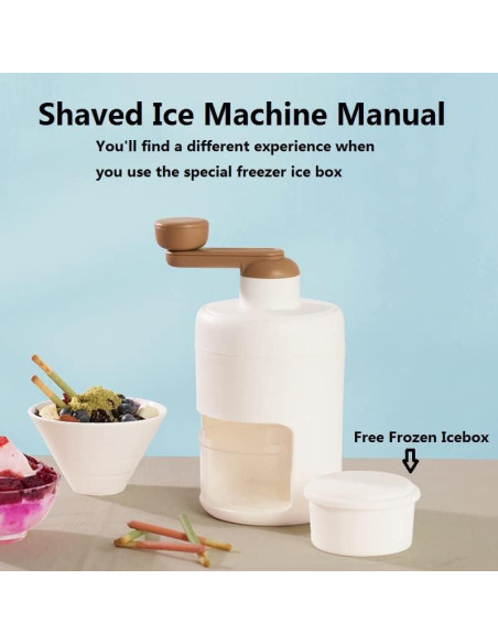 Máquina de Hielo Raspado Shoxil Manual con Moldes de Hielo