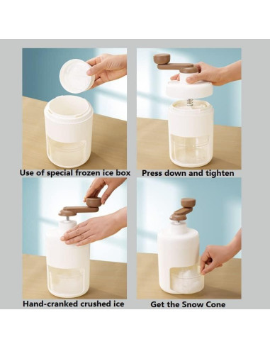 Máquina de Hielo Raspado Shoxil Manual con Moldes de Hielo