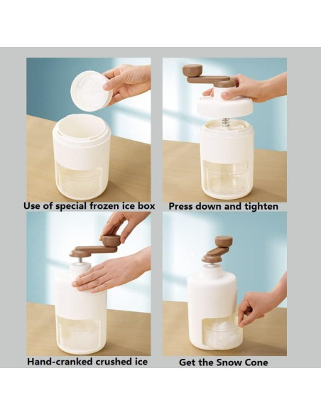 Máquina de Hielo Raspado Shoxil Manual con Moldes de Hielo