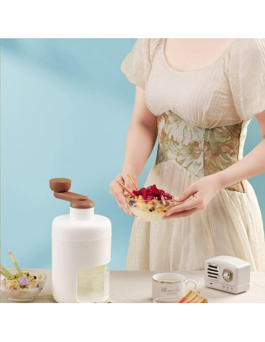 Máquina de Hielo Raspado Shoxil Manual con Moldes de Hielo