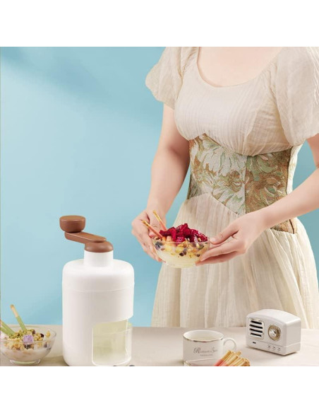 Máquina de Hielo Raspado Shoxil Manual con Moldes de Hielo