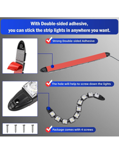 Luces de Conducción Diurna LED MACHSWON 10 LEDs 26cm Blanco