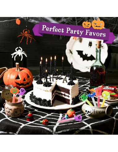 Paquete de 24 Palos de Luz Halloween AFZMON 10.16 cm Brillan en la Oscuridad