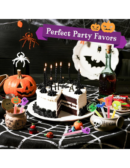 Paquete de 24 Palos de Luz Halloween AFZMON 10.16 cm Brillan en la Oscuridad