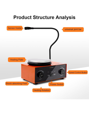 Placa Calentadora Magnética LABtruein LT-HM2000 280C 2000ml