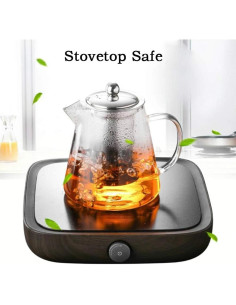 Tetera de vidrio TMOST 43oz con infusor acero inoxidable 2