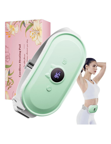 Almohadilla Calefactora Portátil Yeklike Verde 7 Niveles Calor