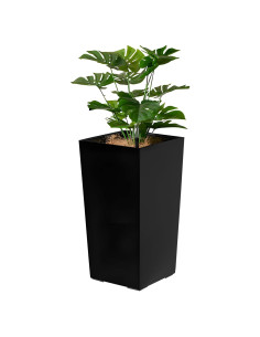 Juego de 2 Macetas Altas Gihusrzx 55cm con Drenaje y Nivel de Agua