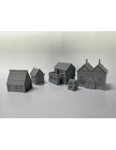 Miniatura de Edificios Medievales Hautico para Juegos RPG 18mm 2