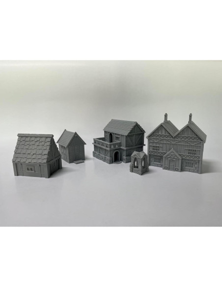 Miniatura de Edificios Medievales Hautico para Juegos RPG 18mm