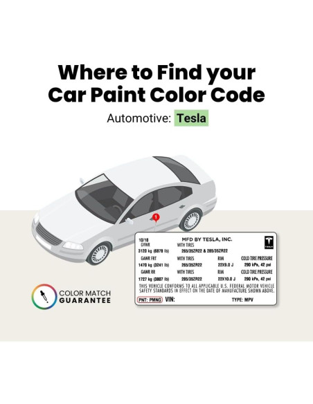 Pintura de Retoque TouchUpDirect Plata Estelar Metálico - Kit Preferido