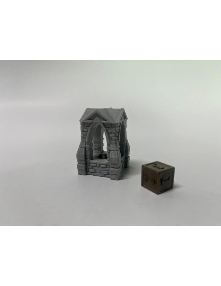 Miniatura de Edificios Medievales Hautico para Juegos RPG 18mm