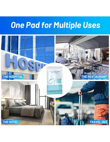 30 Cubiertas de Asiento de Inodoro Desechables XL Mckanti