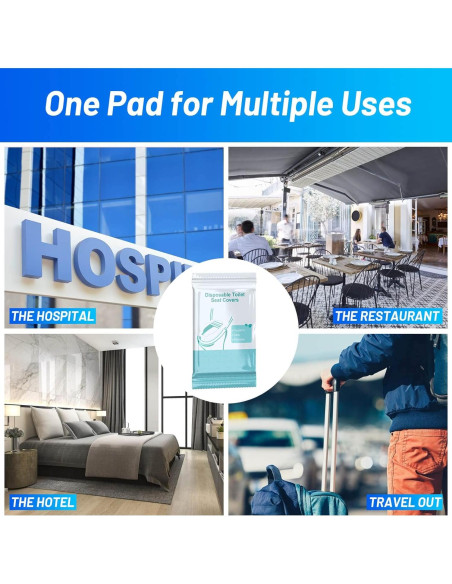 30 Cubiertas de Asiento de Inodoro Desechables XL Mckanti