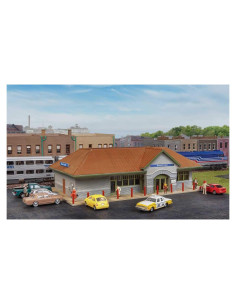 Kit Estación Suburbana Moderna Walthers Escala N 15.24x8.89x5.08cm