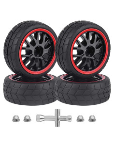 Ruedas y Neumáticos HobbyPark 12mm Hex 1/10 Caucho Blando