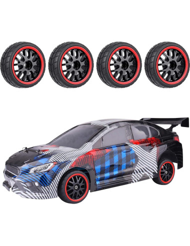 Ruedas y Neumáticos HobbyPark 12mm Hex 1/10 Caucho Blando