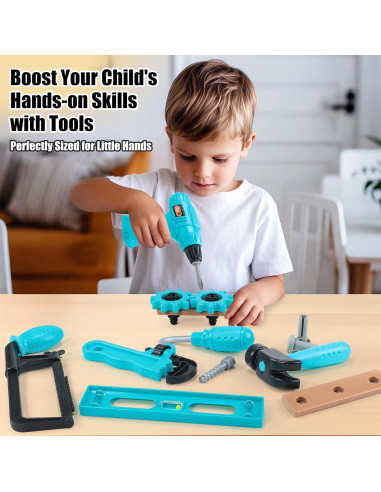 Juego de Herramientas para Niños GAIETYDIY 20 Piezas Educativo