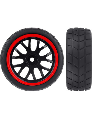 Ruedas y Neumáticos HobbyPark 12mm Hex 1/10 Caucho Blando