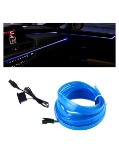 Luces de tira LED Arwrilt 5m USB Azul para interiores de auto