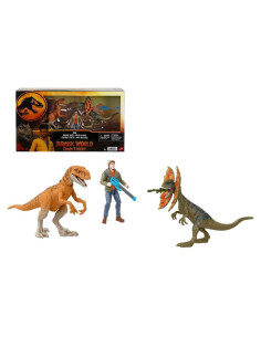 Jurassic World: Teoría del Caos - Figura Ben y 2 Dinosaurios