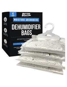 Paquete de 4 bolsas deshumidificadoras Better Boat 0.91 kg