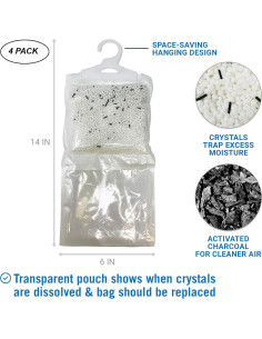 Paquete de 4 bolsas deshumidificadoras Better Boat 0.91 kg 2