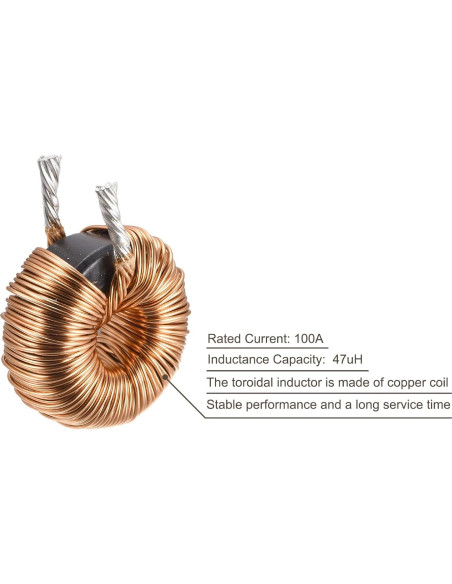 Bobina Toroidal Inductancia 47uH 100A MECCANIXITY para Circuito