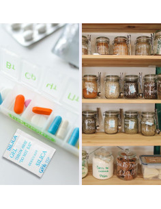 Paquetes de Gel de Silica 5g TFIEO - 80 Pcs Deshidratantes 2