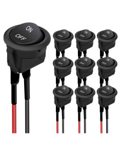 Interruptor Basculante TWTADE 10PCS 12V On/Off 6A/250V