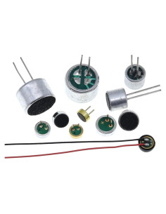 10 Micrófonos Electret Genérico 9x7mm 6x5mm 6x2.2mm 4.5x2.2mm 4x1.5mm