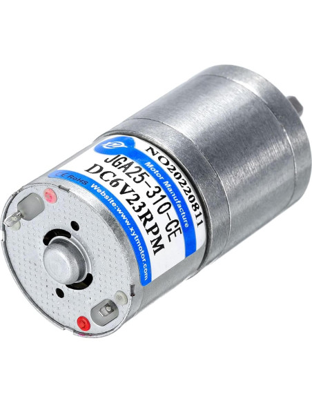 Motor con Engranaje DC MECCANIXITY JGA25-310 6V 23RPM