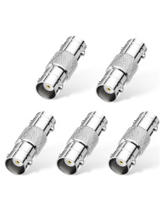 Adaptador BNC hembra a hembra WLANIOT 5pcs - Conector coaxial