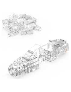 Conectores RJ45 CableCreation Cat6 50 Piezas con Botas Alivio