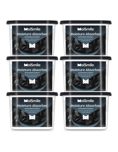 Absorbentes de Humedad Moismile 6 Paquetes Carbón Activado
