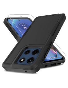 Funda protectora híbrida para Moto G Stylus 5G 2025 - Negro