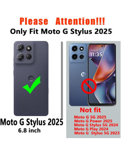 Funda protectora híbrida para Moto G Stylus 5G 2025 - Negro 2