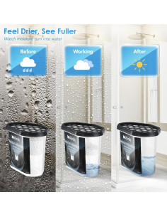 Absorbentes de Humedad Moismile 6 Paquetes Carbón Activado 2