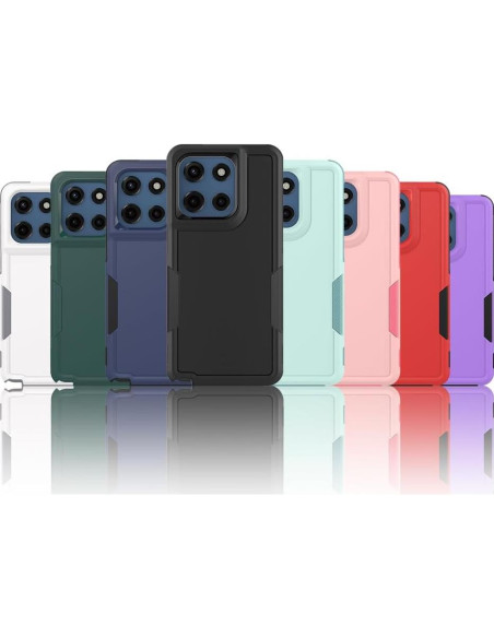 Funda protectora híbrida para Moto G Stylus 5G 2025 - Negro