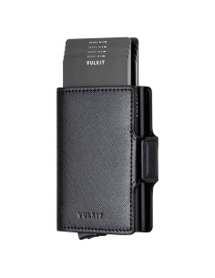 Cartera Porta Tarjetas VULKIT con Bloqueo RFID Doble Estuche