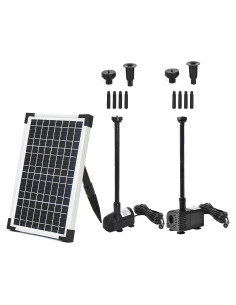Kit Bomba de Agua Solar ECO-WORTHY 13W 216GPH para Jardín