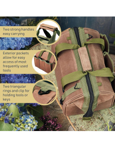 Bolsa de Herramientas de Lona Encera Kings County 29.85 cm 6 Bolsillos 2