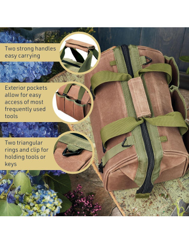 Bolsa de Herramientas de Lona Encera Kings County 29.85 cm 6 Bolsillos