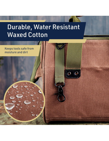 Bolsa de Herramientas de Lona Encera Kings County 29.85 cm 6 Bolsillos