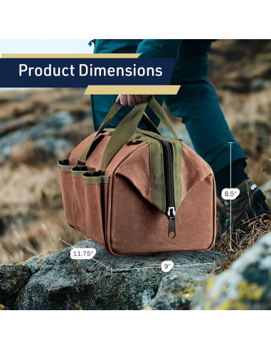 Bolsa de Herramientas de Lona Encera Kings County 29.85 cm 6 Bolsillos