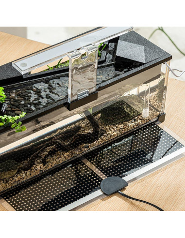 Acuario pequeño CuisinSmart 9.46L con filtro y luz